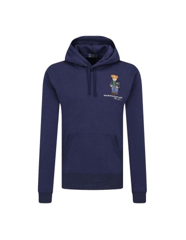 Polo Ralph Lauren - Jersey Sudadera Capucha Oso Azul