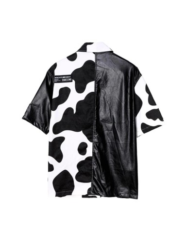 Mod Wave Movement - Camisa Negra y Blanca Botones