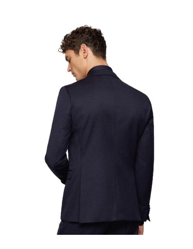 Boss - Chaqueta Recta en Sarga de Lana Virgen