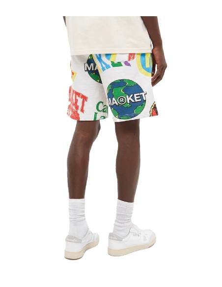 Market - Pantalón Corto Monogram AOP Sweat