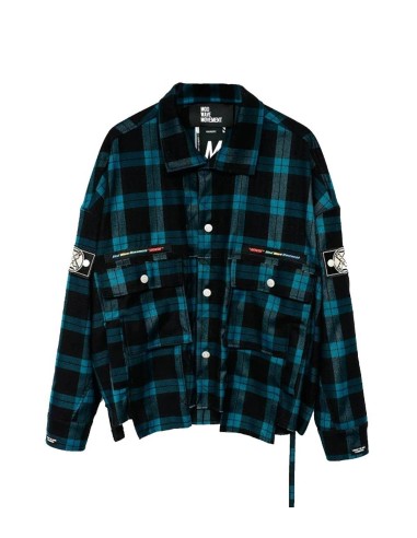 Mod Wave Movement - Camisa de Cuadros y Botones