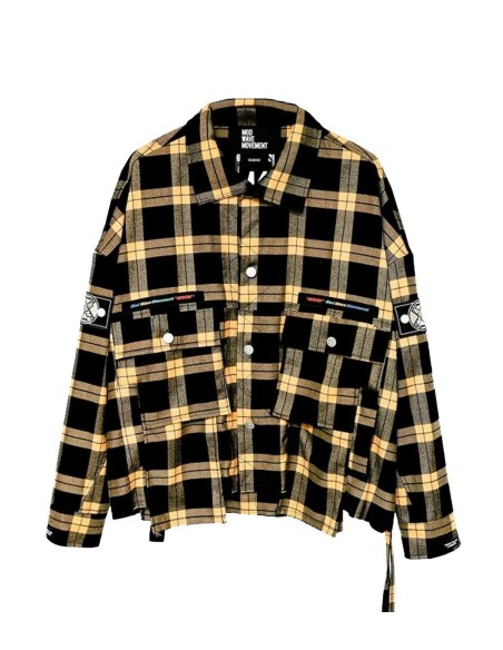 Mod Wave Movement - Camisa de Cuadros y Botones
