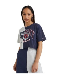 Tommy Jeans - Camiseta Cropped con Gráfico