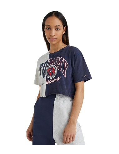 Tommy Jeans - Camiseta Cropped con Gráfico