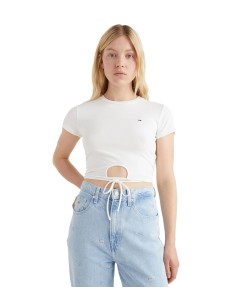 Tommy Hilfiger - Camiseta Corte Cropped Con Lazo