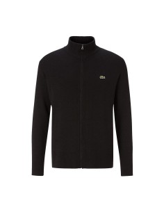 Lacoste - Chaqueta cremallera Classic Fit Negro