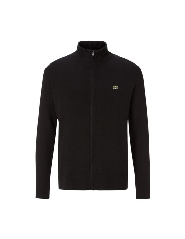 Lacoste - Chaqueta cremallera Classic Fit Negro