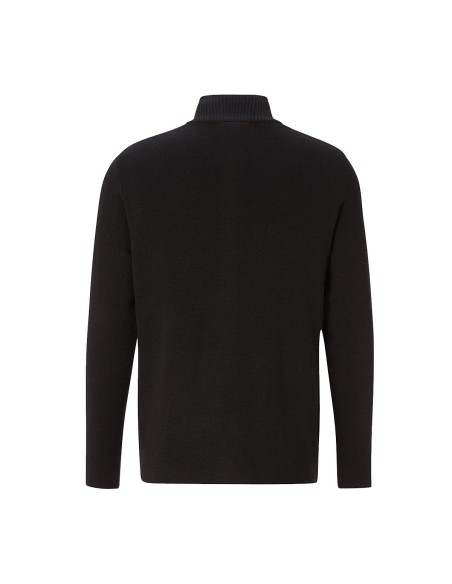 Lacoste - Chaqueta cremallera Classic Fit Negro