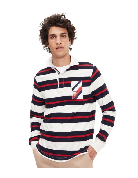 Tommy Hilfiger - Camiseta Rugby de Rayas