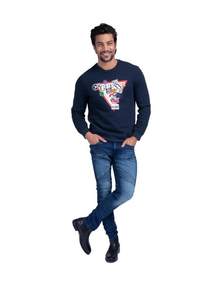 GUESS - Sudadera Logo Triángulo