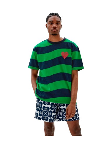 GUESS x J Balvin - Camiseta de Rayas