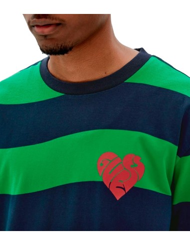 GUESS x J Balvin - Camiseta de Rayas