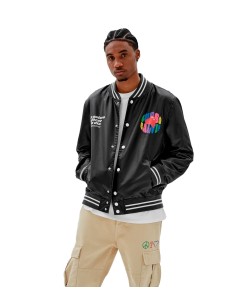 GUESS x J Balvin - Chaqueta Bomber con Logo Frontal
