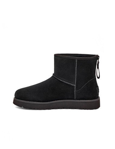 UGG - Botas para Mujer Negras - W Classic Mini Logo Zip