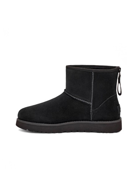 UGG - Botas para Mujer Negras - W Classic Mini Logo Zip