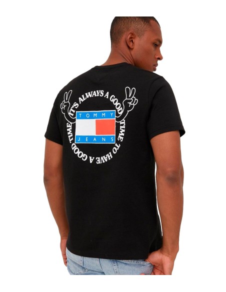 Tommy Jeans - Camiseta con Serigrafía Redondeada