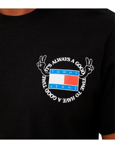 Tommy Jeans - Camiseta con Serigrafía Redondeada
