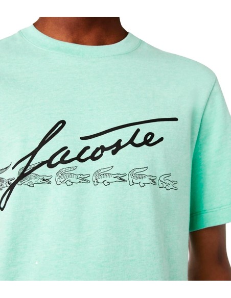 Lacoste - Camiseta Regular Fit con Firma