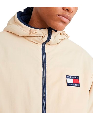 Tommy Jeans - Chaqueta Reversible Colour-Blocked Relaxed Sherpa