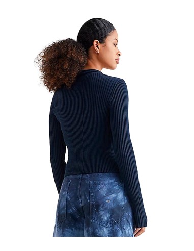 Tommy Jeans - Jersey en Canalé con Logotipo