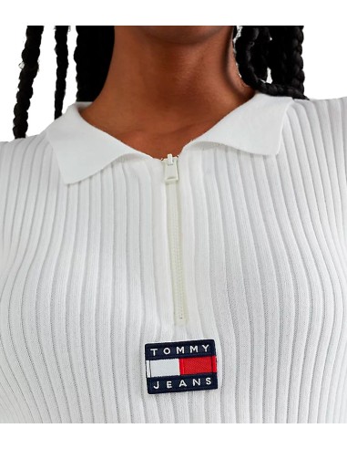 Tommy Jeans - Jersey Acanalado con Cremallera