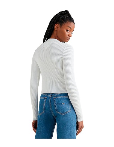 Tommy Jeans - Jersey Acanalado con Cremallera