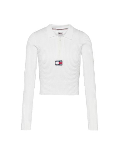 Tommy Jeans - Jersey Acanalado con Cremallera