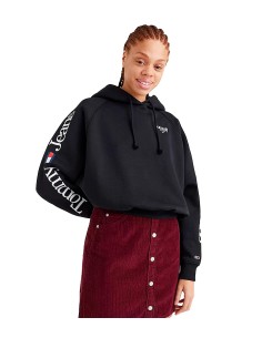 Tommy Jeans - Sudadera con Capucha Logotipo Serif