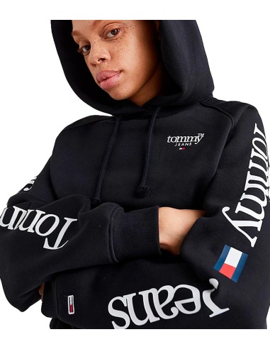 Tommy Jeans - Sudadera con Capucha Logotipo Serif
