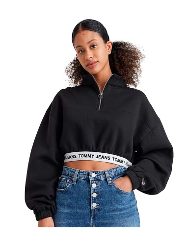 Tommy Jeans - Sudadera Cropped con Cintura Distintiva