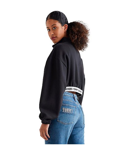 Tommy Jeans - Sudadera Cropped con Cintura Distintiva