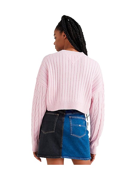 Tommy Jeans - Jersey Holgado de Punto Trenzado