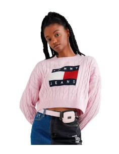 Tommy Jeans - Jersey Holgado de Punto Trenzado