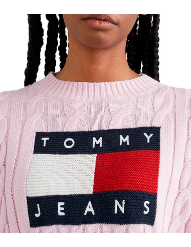 Tommy Jeans - Jersey Holgado de Punto Trenzado