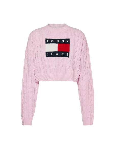Tommy Jeans - Jersey Holgado de Punto Trenzado