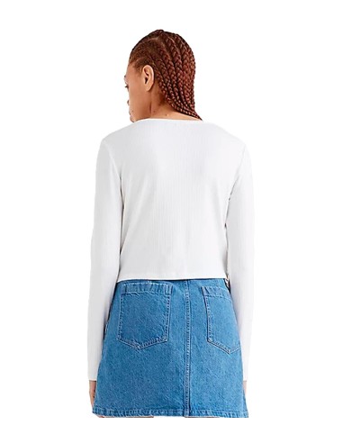 Tommy Jeans - Camiseta LS Cropped