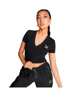 Puma - Camisetas Classics Cropped Slim Tee