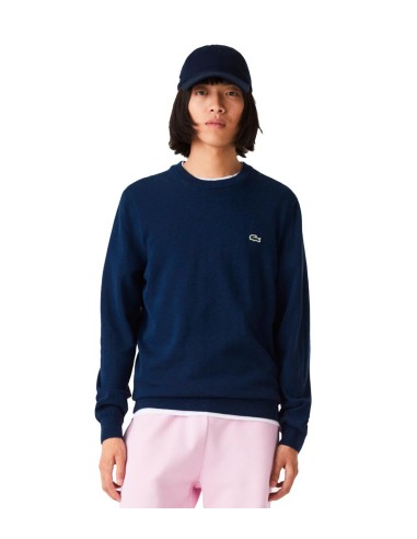 Lacoste - Jersey de Cuello Redondo y Logo