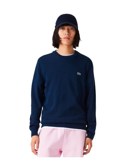 Lacoste - Jersey de Cuello Redondo y Logo