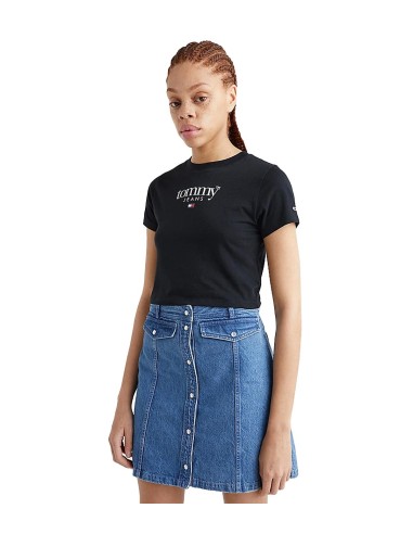 Tommy Jeans - Camiseta Cropped Essential