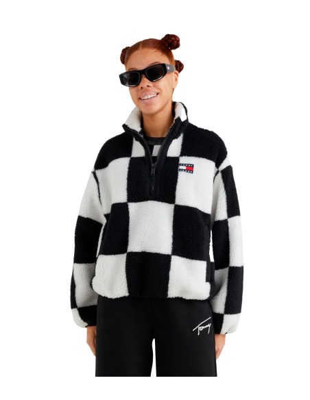 Tommy Jeans - Abrigo Tablero con Logo