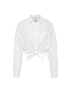 Tommy Jeans - Camisa Corta con Lazo