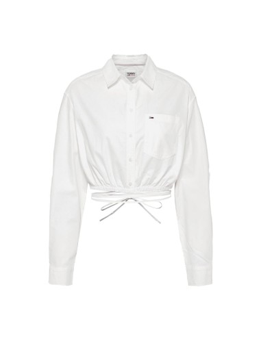 Tommy Jeans - Camisa Corta con Lazo