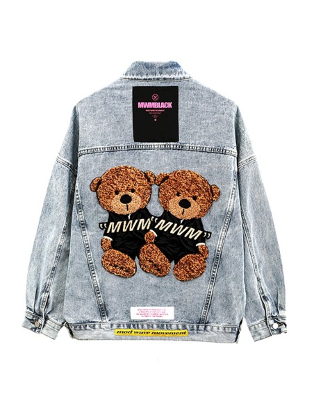 Mod Wave Movement - Chaqueta Vaquera Teddy