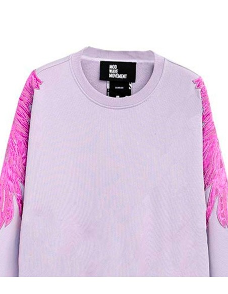 Mod Wave Movement - Sudadera Alas Bordadas