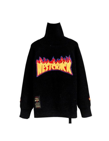 Mod Wave Movement - Jersey de Cuello Alto con Estampado