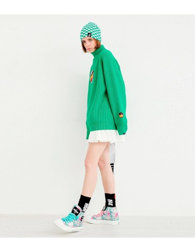 Mod Wave Movement - Jersey de Cuello Alto con Estampado