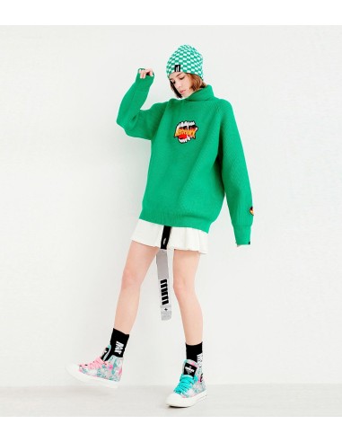 Mod Wave Movement - Jersey de Cuello Alto con Estampado