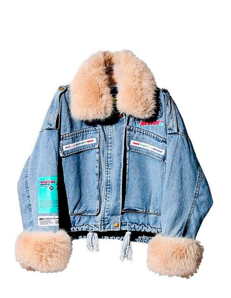 Mod Wave Movement - Chaqueta Vaquera con Estampado