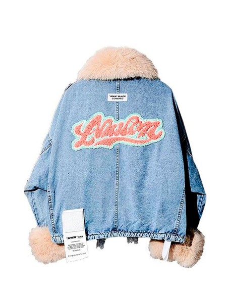 Mod Wave Movement - Chaqueta Vaquera con Estampado